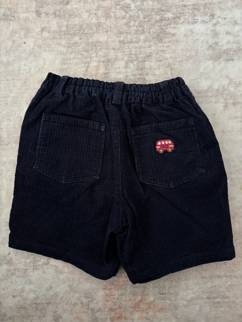 Familiar Kids Pants Size 110 Navy Plaid Cozy Lined Pants Japan Brand
